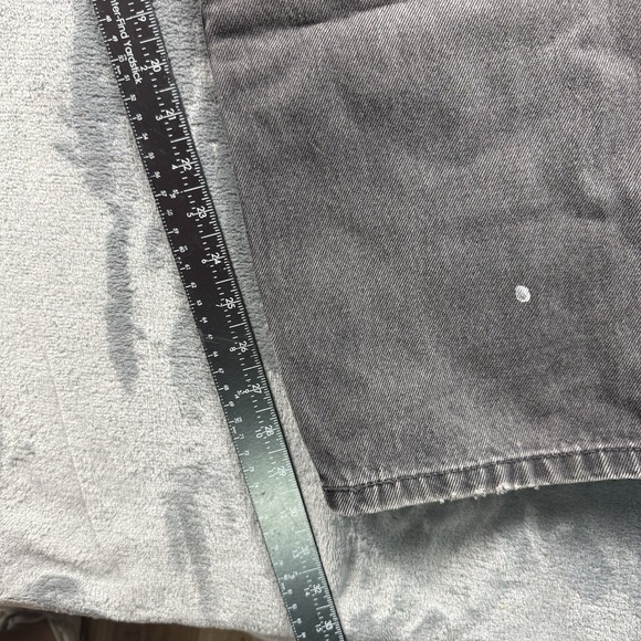 Levi's Men's 31 505 Straight Black Jeans Denim Jeans Size 38x32 Worn In - Picture 11 of 12